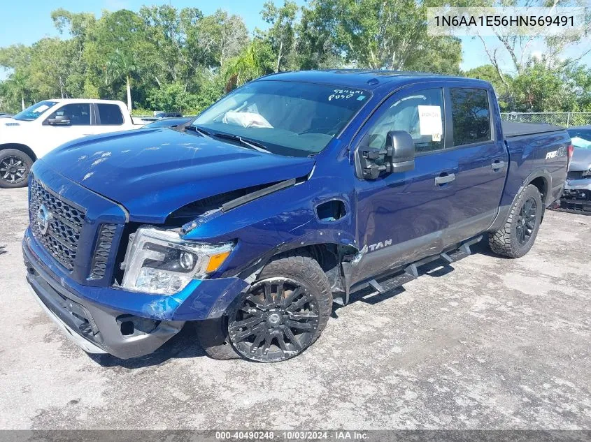 2017 Nissan Titan Pro-4X VIN: 1N6AA1E56HN569491 Lot: 40490248