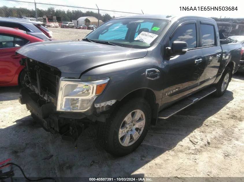 2017 Nissan Titan Sv VIN: 1N6AA1E65HN503684 Lot: 40507391