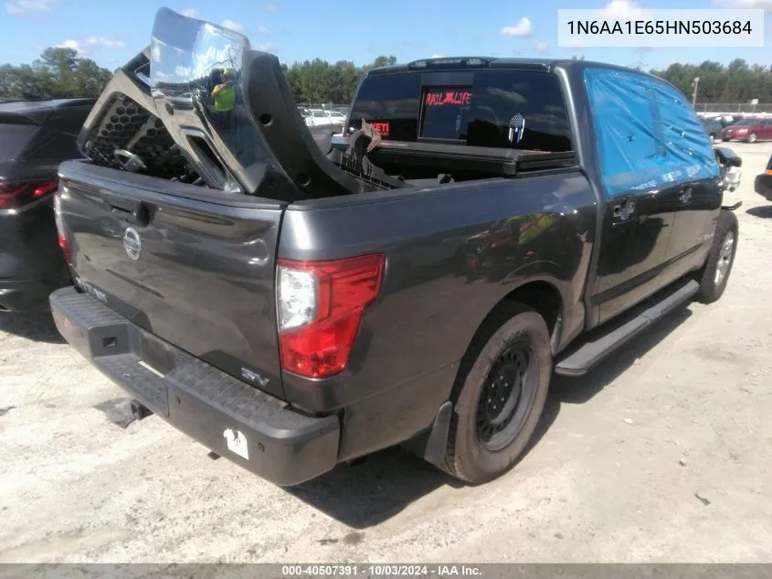 2017 Nissan Titan Sv VIN: 1N6AA1E65HN503684 Lot: 40507391