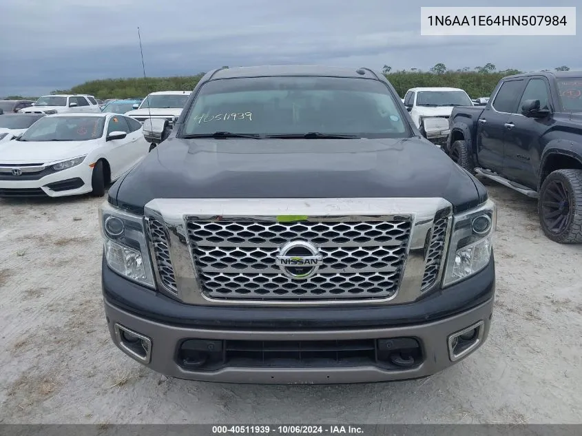 2017 Nissan Titan Sv/Sl/Platinum Reserve VIN: 1N6AA1E64HN507984 Lot: 40511939