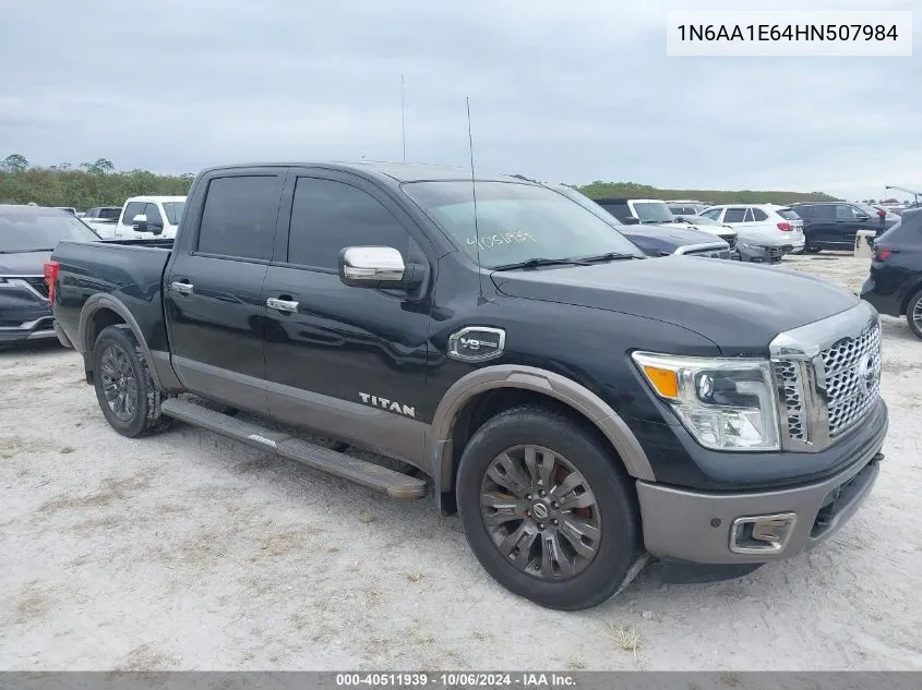 2017 Nissan Titan Sv/Sl/Platinum Reserve VIN: 1N6AA1E64HN507984 Lot: 40511939