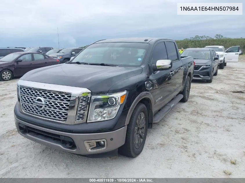 2017 Nissan Titan Sv/Sl/Platinum Reserve VIN: 1N6AA1E64HN507984 Lot: 40511939