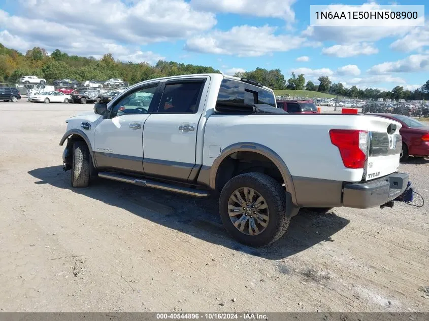 2017 Nissan Titan Platinum Reserve VIN: 1N6AA1E50HN508900 Lot: 40544896