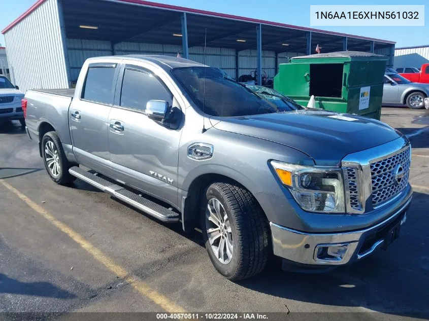 2017 Nissan Titan Sl VIN: 1N6AA1E6XHN561032 Lot: 40570511