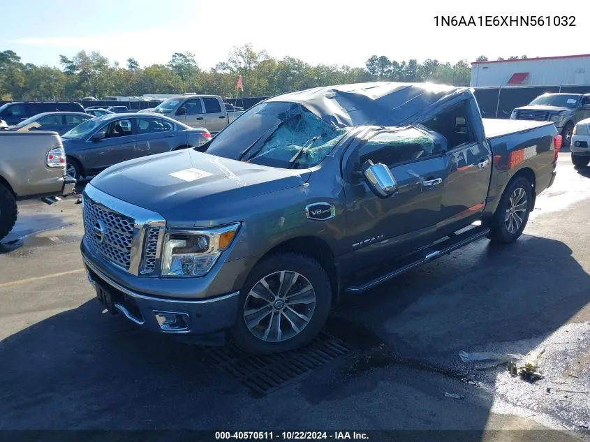 2017 Nissan Titan Sl VIN: 1N6AA1E6XHN561032 Lot: 40570511