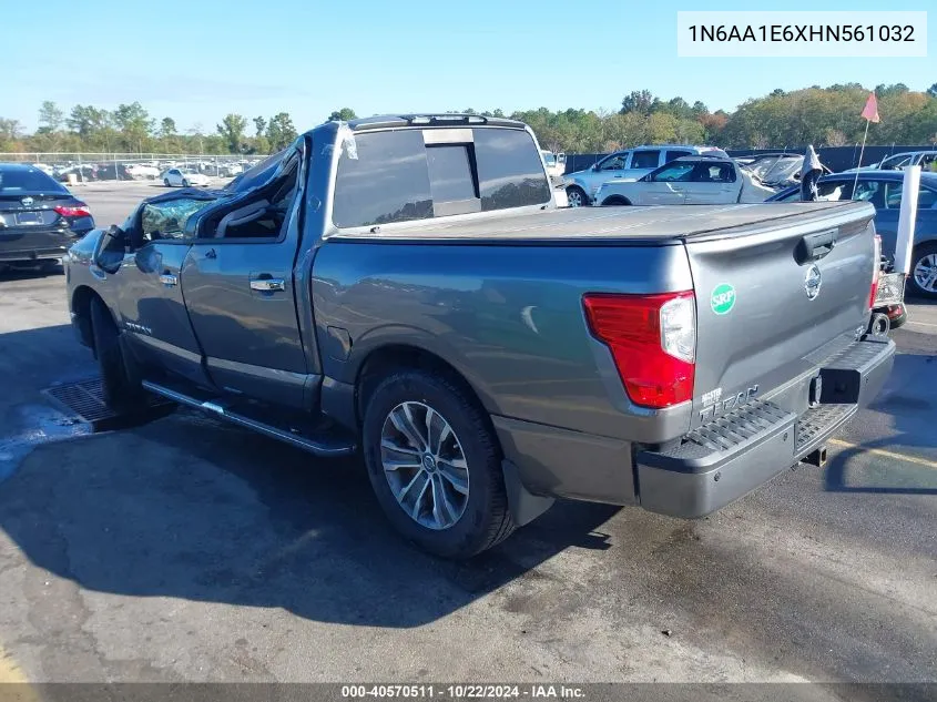 2017 Nissan Titan Sl VIN: 1N6AA1E6XHN561032 Lot: 40570511