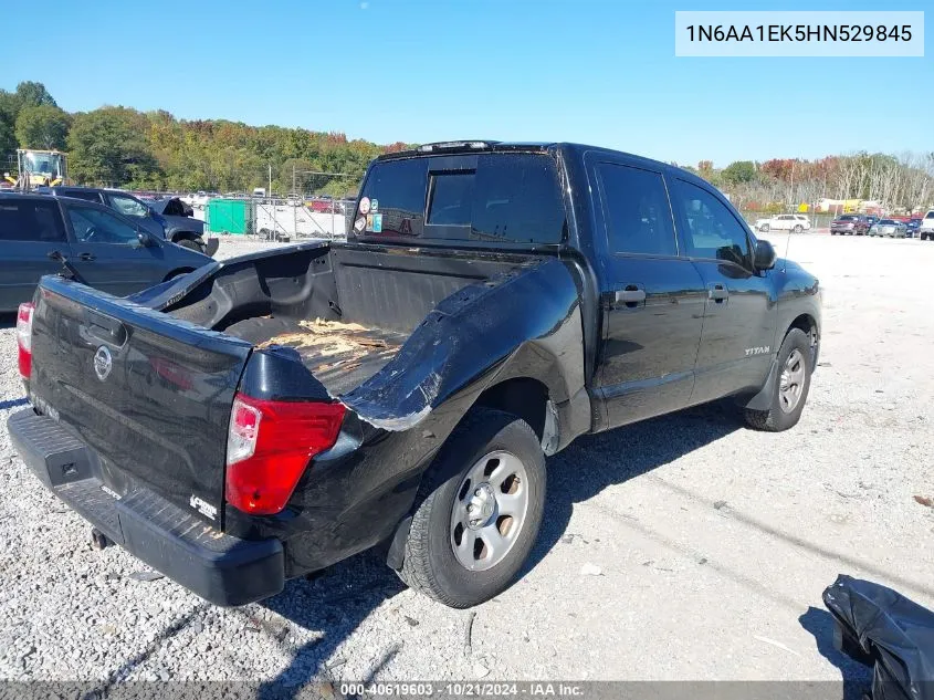 2017 Nissan Titan S VIN: 1N6AA1EK5HN529845 Lot: 40619603