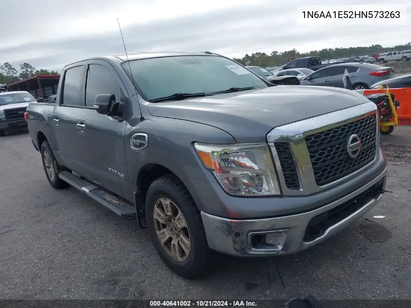 2017 Nissan Titan Sv/Sl/Pro-4X/Plat Res VIN: 1N6AA1E52HN573263 Lot: 40641002