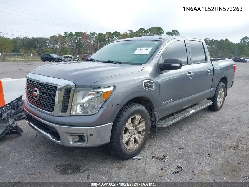 2017 Nissan Titan Sv/Sl/Pro-4X/Plat Res VIN: 1N6AA1E52HN573263 Lot: 40641002