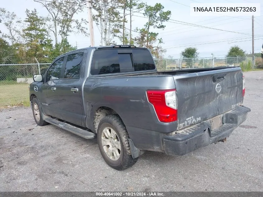 2017 Nissan Titan Sv/Sl/Pro-4X/Plat Res VIN: 1N6AA1E52HN573263 Lot: 40641002