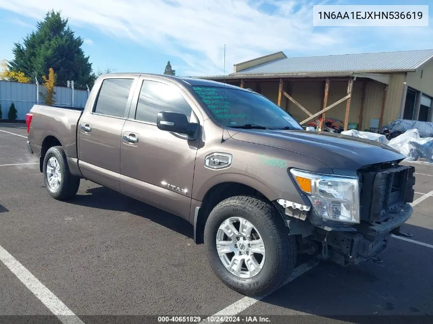 2017 Nissan Titan Sv VIN: 1N6AA1EJXHN536619 Lot: 40651829