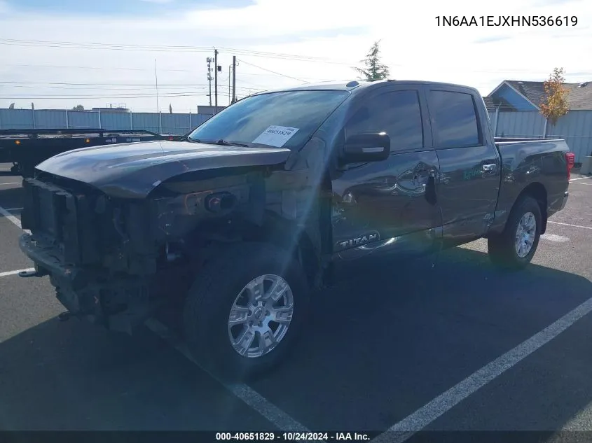 2017 Nissan Titan Sv VIN: 1N6AA1EJXHN536619 Lot: 40651829