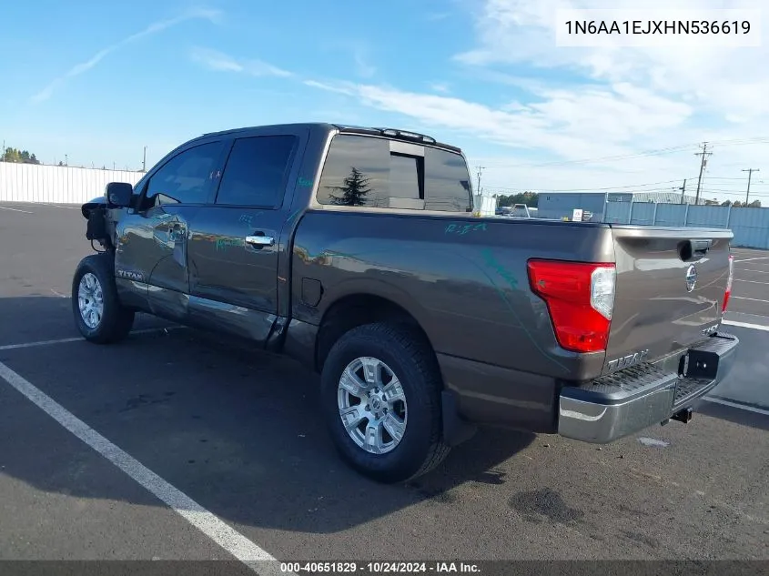 2017 Nissan Titan Sv VIN: 1N6AA1EJXHN536619 Lot: 40651829