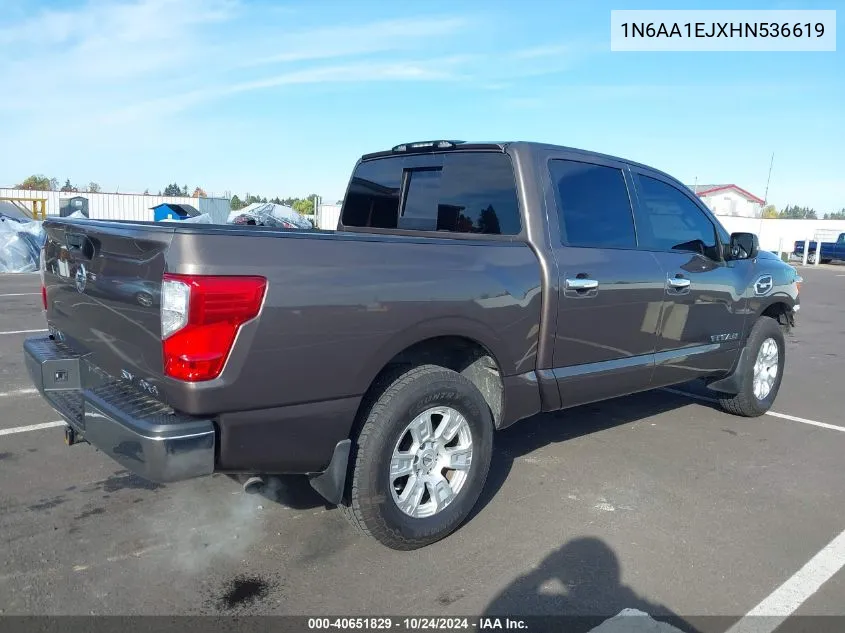 2017 Nissan Titan Sv VIN: 1N6AA1EJXHN536619 Lot: 40651829