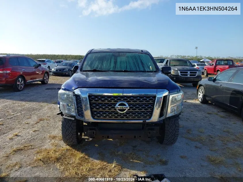 2017 Nissan Titan Sv VIN: 1N6AA1EK3HN504264 Lot: 40661919