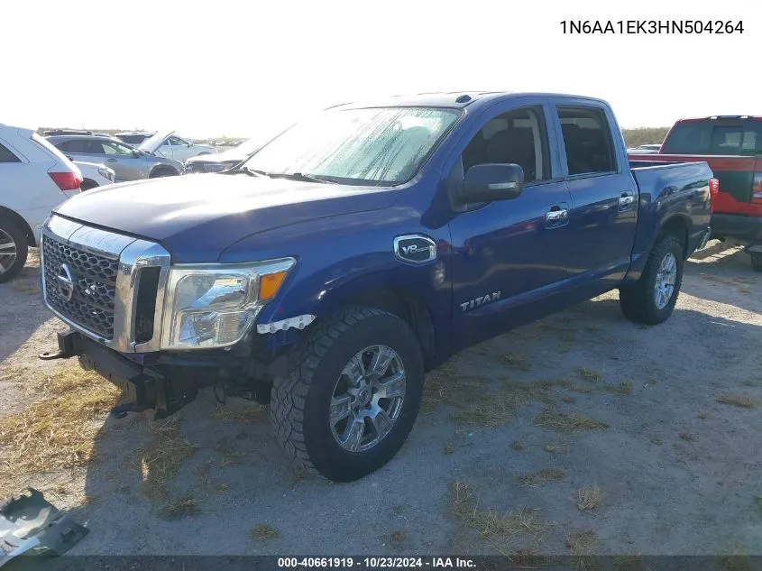 2017 Nissan Titan Sv VIN: 1N6AA1EK3HN504264 Lot: 40661919