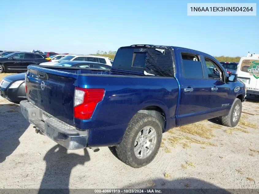 2017 Nissan Titan Sv VIN: 1N6AA1EK3HN504264 Lot: 40661919