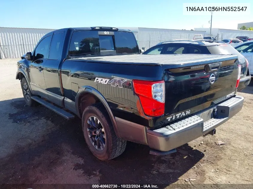 2017 Nissan Titan Pro-4X VIN: 1N6AA1C56HN552547 Lot: 40662730