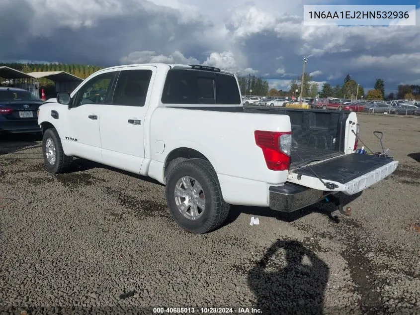 2017 Nissan Titan Sv VIN: 1N6AA1EJ2HN532936 Lot: 40685013