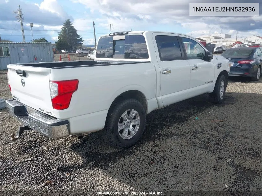 2017 Nissan Titan Sv VIN: 1N6AA1EJ2HN532936 Lot: 40685013