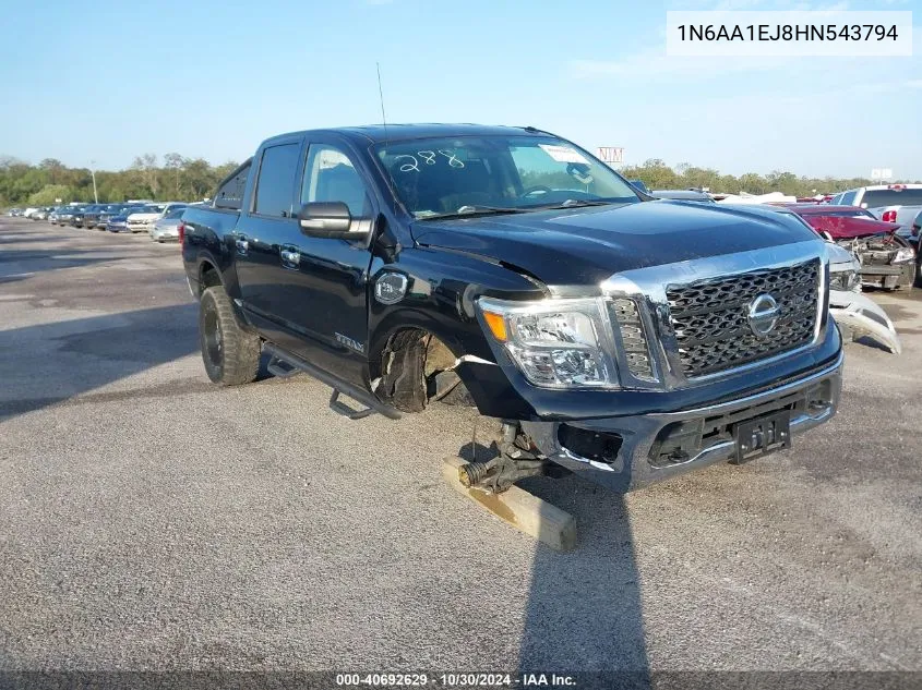 2017 Nissan Titan Sv VIN: 1N6AA1EJ8HN543794 Lot: 40692629