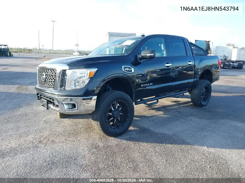 2017 Nissan Titan Sv VIN: 1N6AA1EJ8HN543794 Lot: 40692629