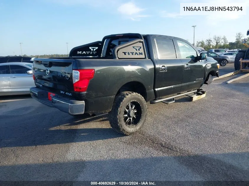 2017 Nissan Titan Sv VIN: 1N6AA1EJ8HN543794 Lot: 40692629