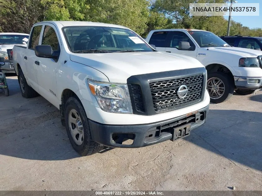 2017 Nissan Titan S VIN: 1N6AA1EK4HN537578 Lot: 40697222