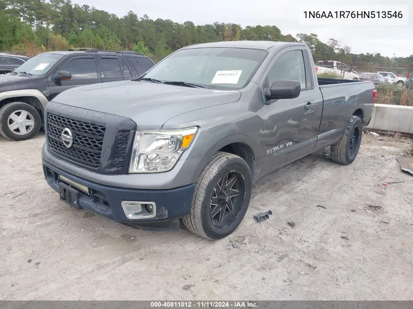 2017 Nissan Titan S VIN: 1N6AA1R76HN513546 Lot: 40811012