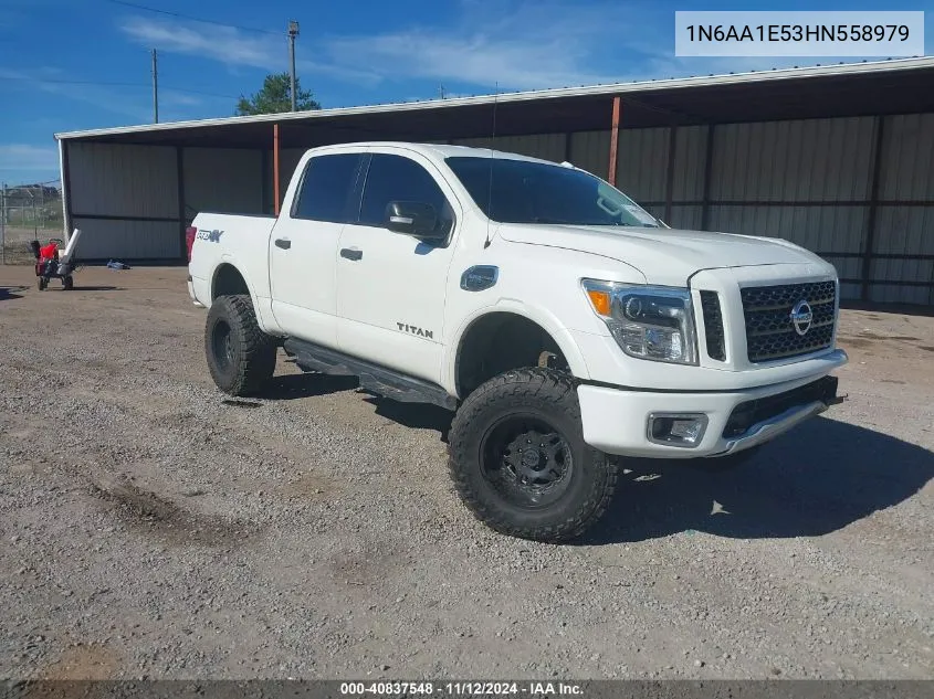 2017 Nissan Titan Pro-4X VIN: 1N6AA1E53HN558979 Lot: 40837548