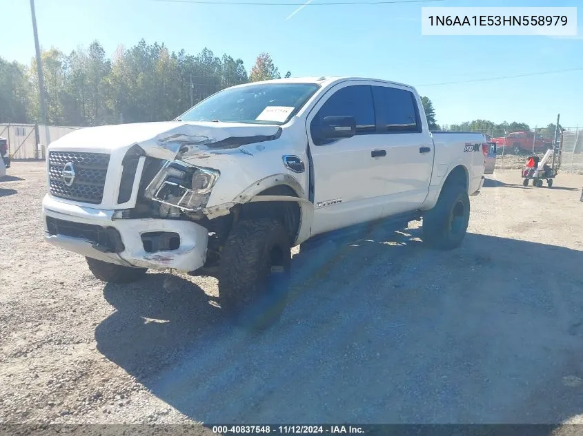 2017 Nissan Titan Pro-4X VIN: 1N6AA1E53HN558979 Lot: 40837548