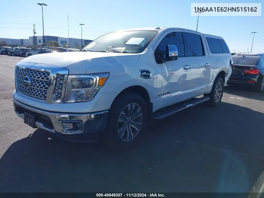 2017 Nissan Titan Sl VIN: 1N6AA1E62HN515162 Lot: 40849307