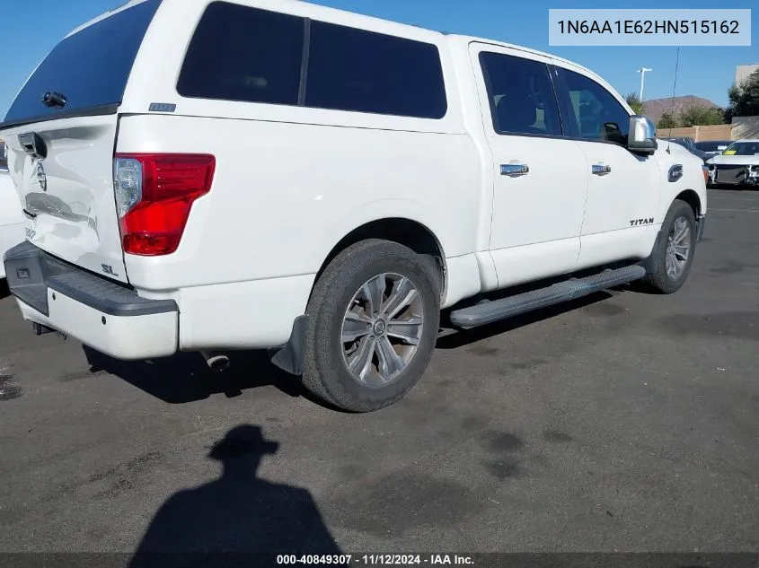 2017 Nissan Titan Sl VIN: 1N6AA1E62HN515162 Lot: 40849307