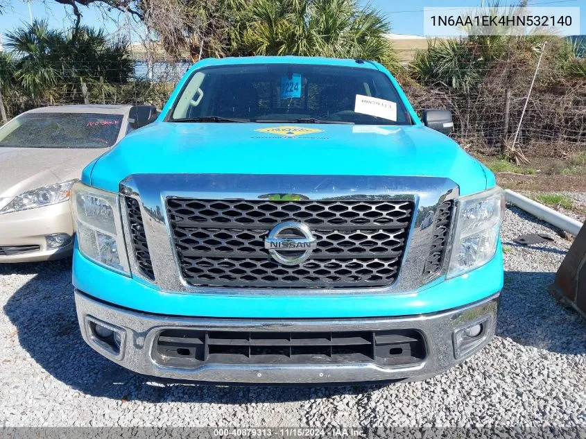 2017 Nissan Titan Sv VIN: 1N6AA1EK4HN532140 Lot: 40879313