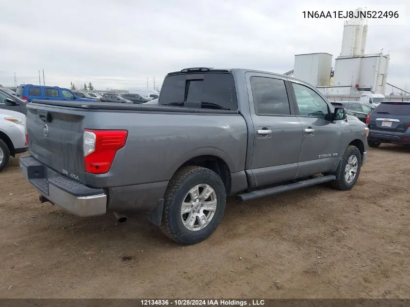 2018 Nissan Titan VIN: 1N6AA1EJ8JN522496 Lot: 12134836