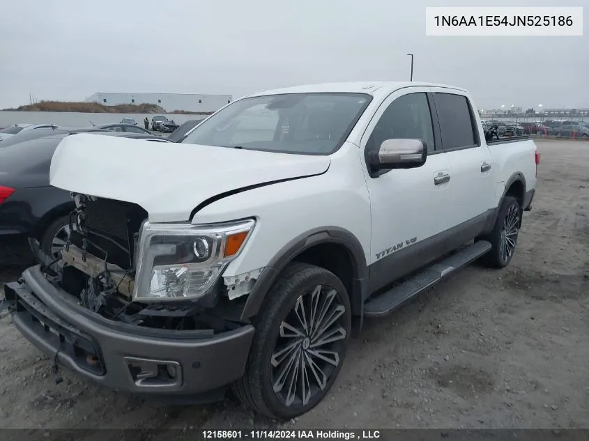 2018 Nissan Titan VIN: 1N6AA1E54JN525186 Lot: 12158601