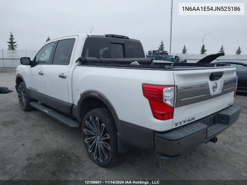 2018 Nissan Titan VIN: 1N6AA1E54JN525186 Lot: 12158601