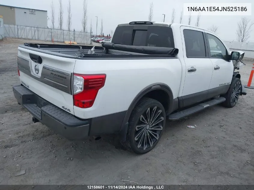 2018 Nissan Titan VIN: 1N6AA1E54JN525186 Lot: 12158601