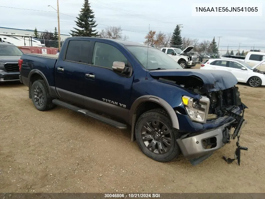 2018 Nissan Titan Sv/Sl/Pro-4X/Plat Res VIN: 1N6AA1E56JN541065 Lot: 30046806