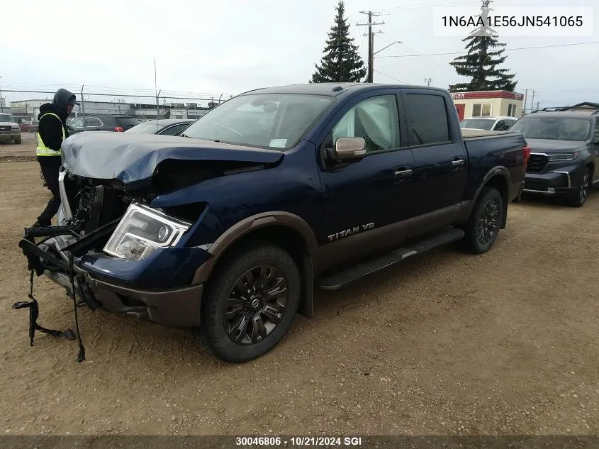 2018 Nissan Titan Sv/Sl/Pro-4X/Plat Res VIN: 1N6AA1E56JN541065 Lot: 30046806