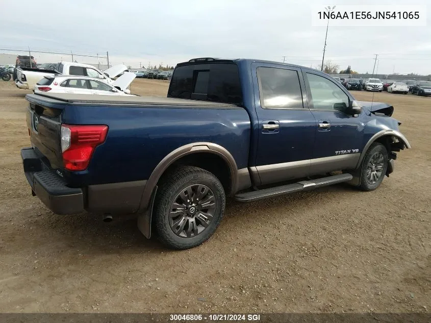 2018 Nissan Titan Sv/Sl/Pro-4X/Plat Res VIN: 1N6AA1E56JN541065 Lot: 30046806