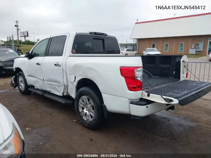 2018 Nissan Titan Sv VIN: 1N6AA1E5XJN545412 Lot: 39534954