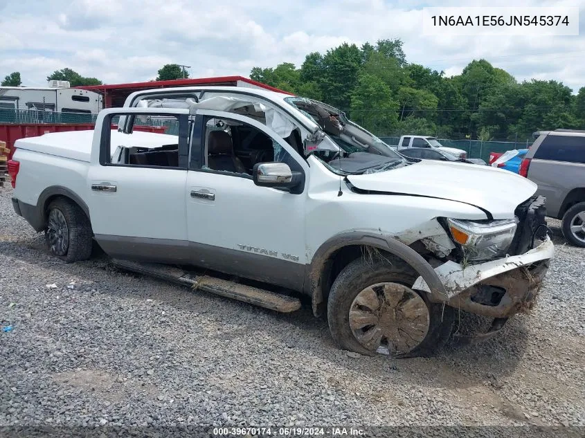 2018 Nissan Titan Platinum Reserve VIN: 1N6AA1E56JN545374 Lot: 39670174