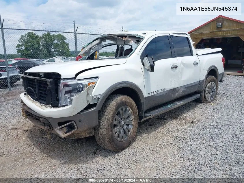 2018 Nissan Titan Platinum Reserve VIN: 1N6AA1E56JN545374 Lot: 39670174