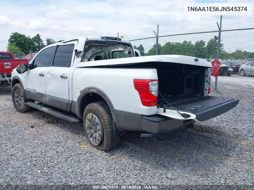 2018 Nissan Titan Platinum Reserve VIN: 1N6AA1E56JN545374 Lot: 39670174