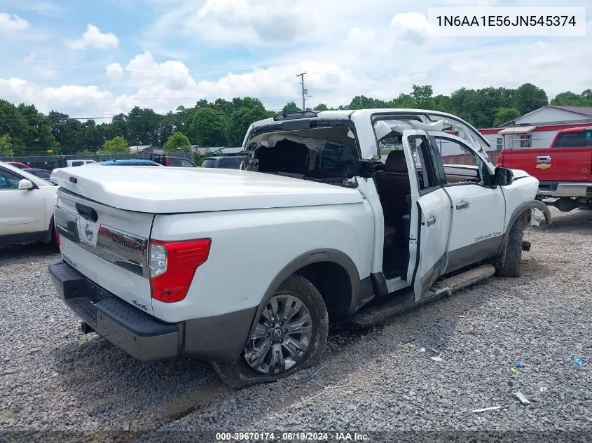 2018 Nissan Titan Platinum Reserve VIN: 1N6AA1E56JN545374 Lot: 39670174