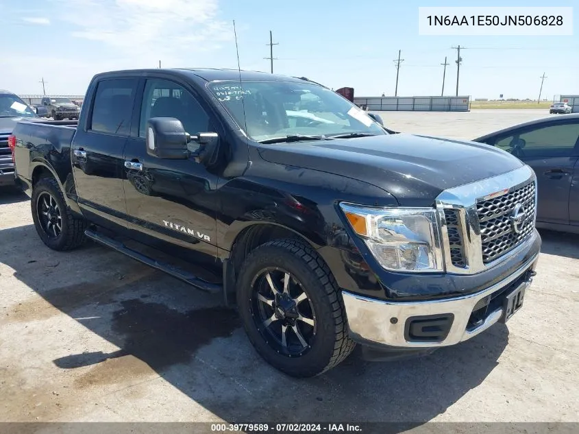 2018 Nissan Titan Sv VIN: 1N6AA1E50JN506828 Lot: 39779589