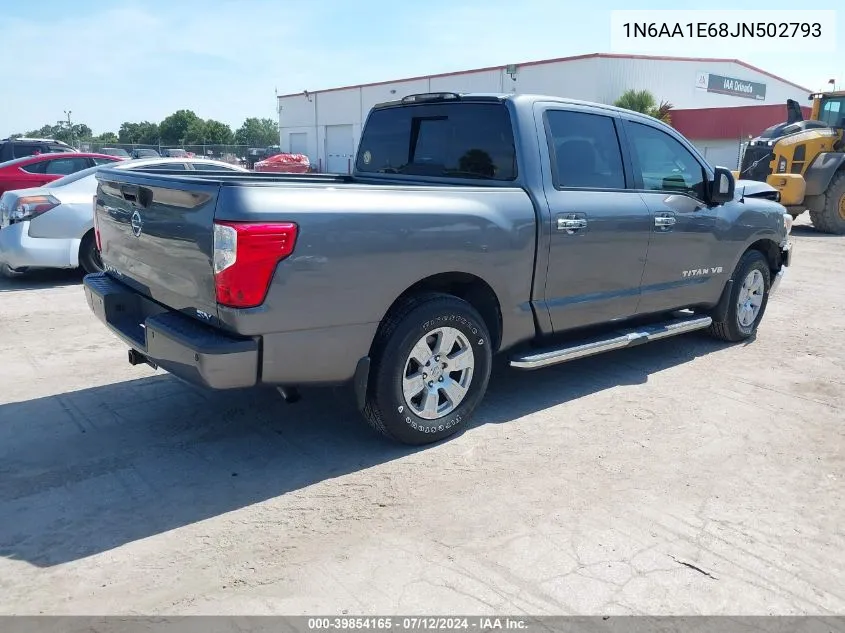 2018 Nissan Titan Sv VIN: 1N6AA1E68JN502793 Lot: 39854165