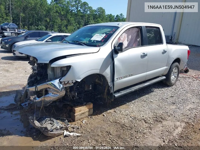 2018 Nissan Titan Sv VIN: 1N6AA1E59JN504947 Lot: 39935784