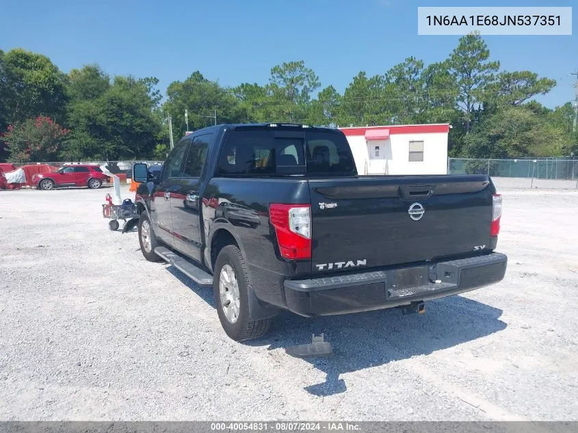 2018 Nissan Titan Sv VIN: 1N6AA1E68JN537351 Lot: 40054831